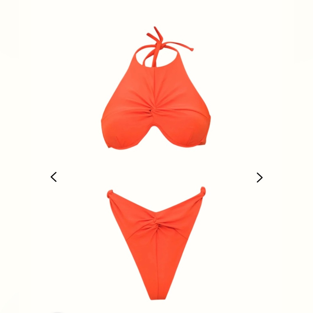Andrea Iyamah Orange Bikini